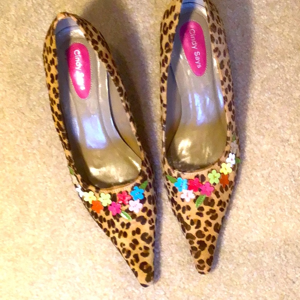 Cindy Says Cheetah Heels - 9 1/2